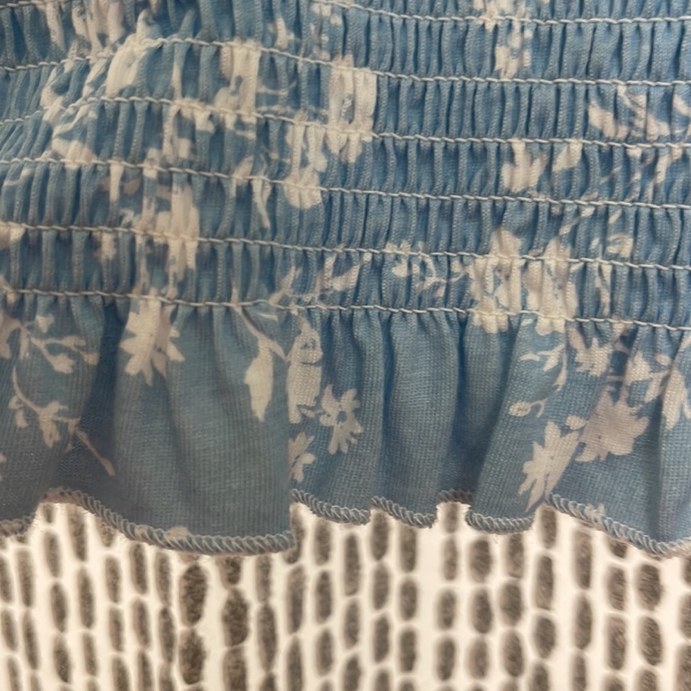 Blue Ruched Top - Picture 3 of 4